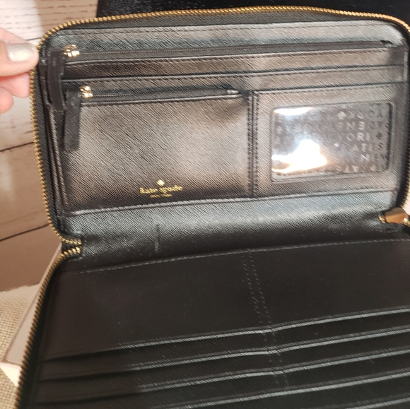 Kate Spade Black Leather Wallet - Picture 7 of 9